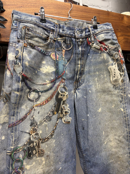 Acne Studios ‘Trompe L’Oeil’ Super Baggy Wide Leg Denim
