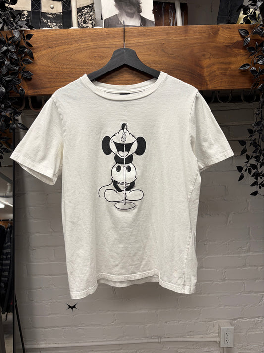 Number (N)ine ‘Mickey’ Re-Edition White Graphic T-Shirt