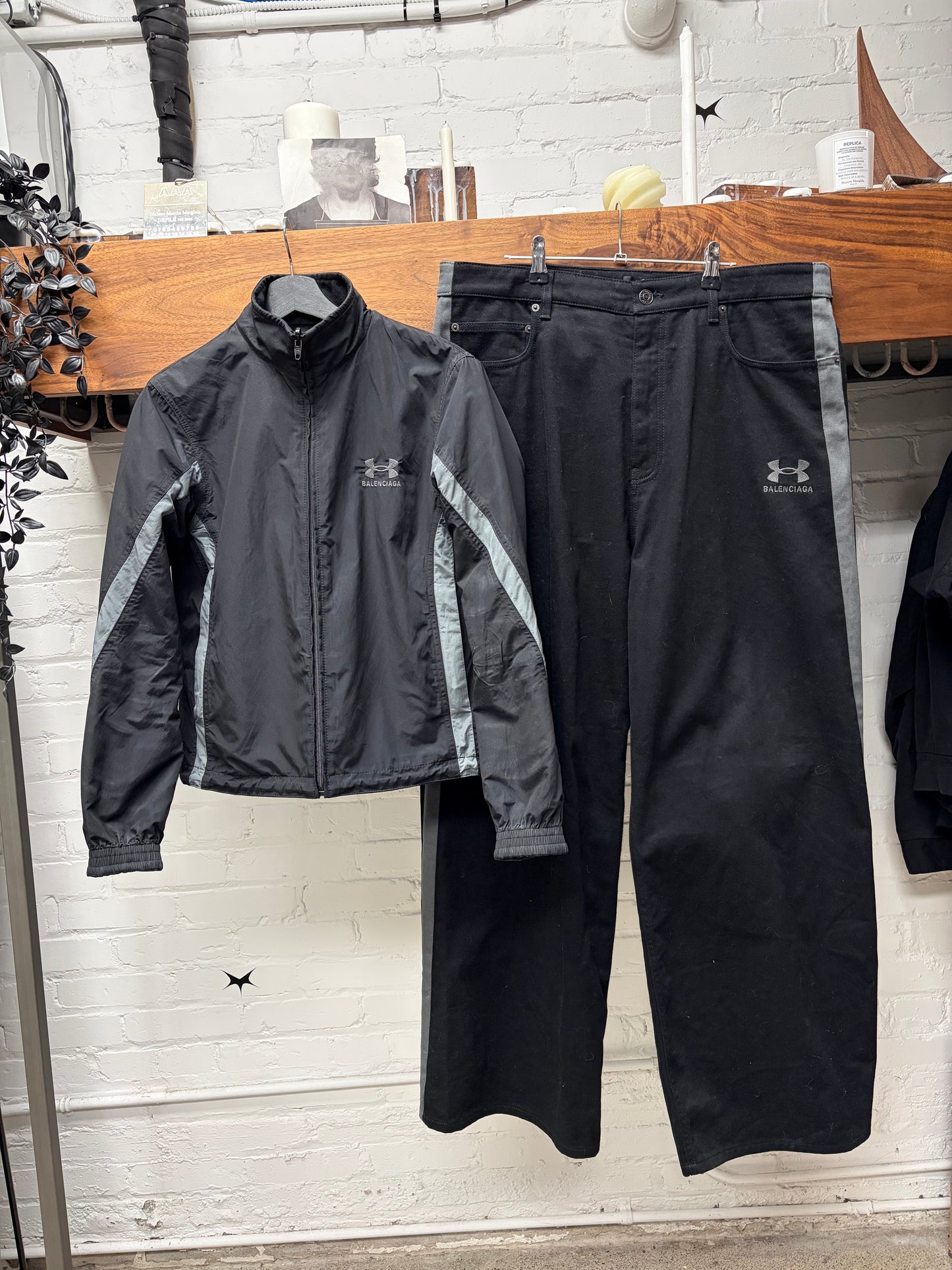 SS2025 Balenciaga x Under Armour Reversible Denim/Tracksuit Jacket