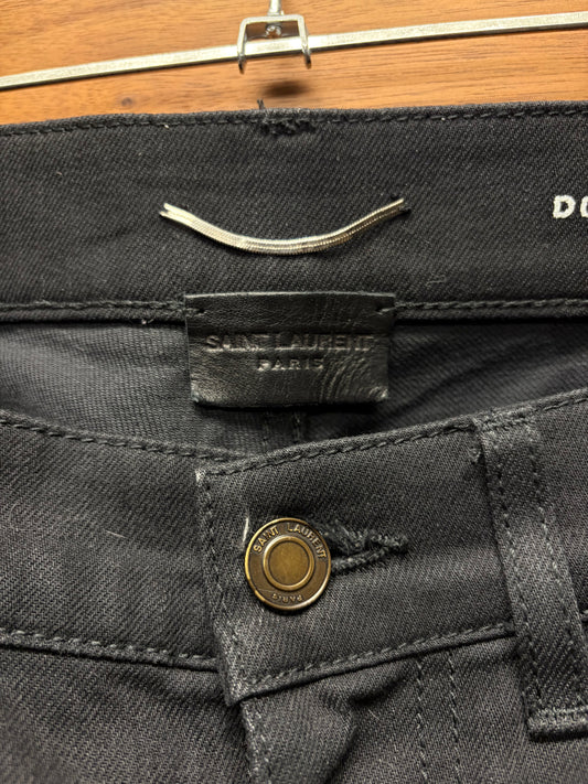 2017 Saint Laurent D02 Black Skinny Jeans