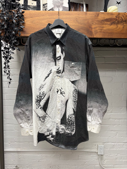 AW18 Vetements ‘Marilyn Manson’ Unsafe Black Button Up Shirt