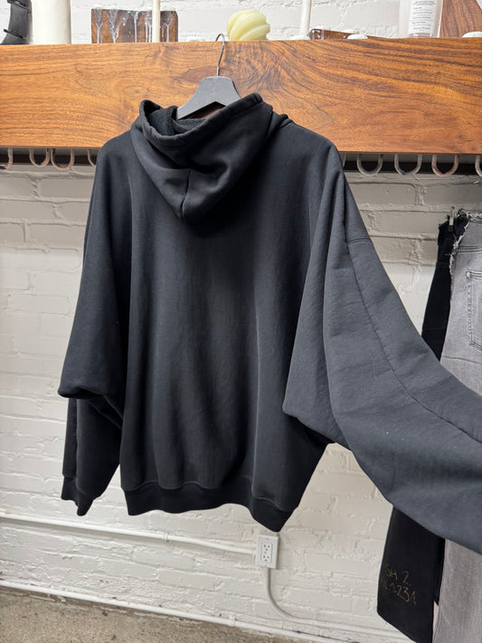 Balenciaga ‘Batwing’ Draped Back Pullover Hoodie