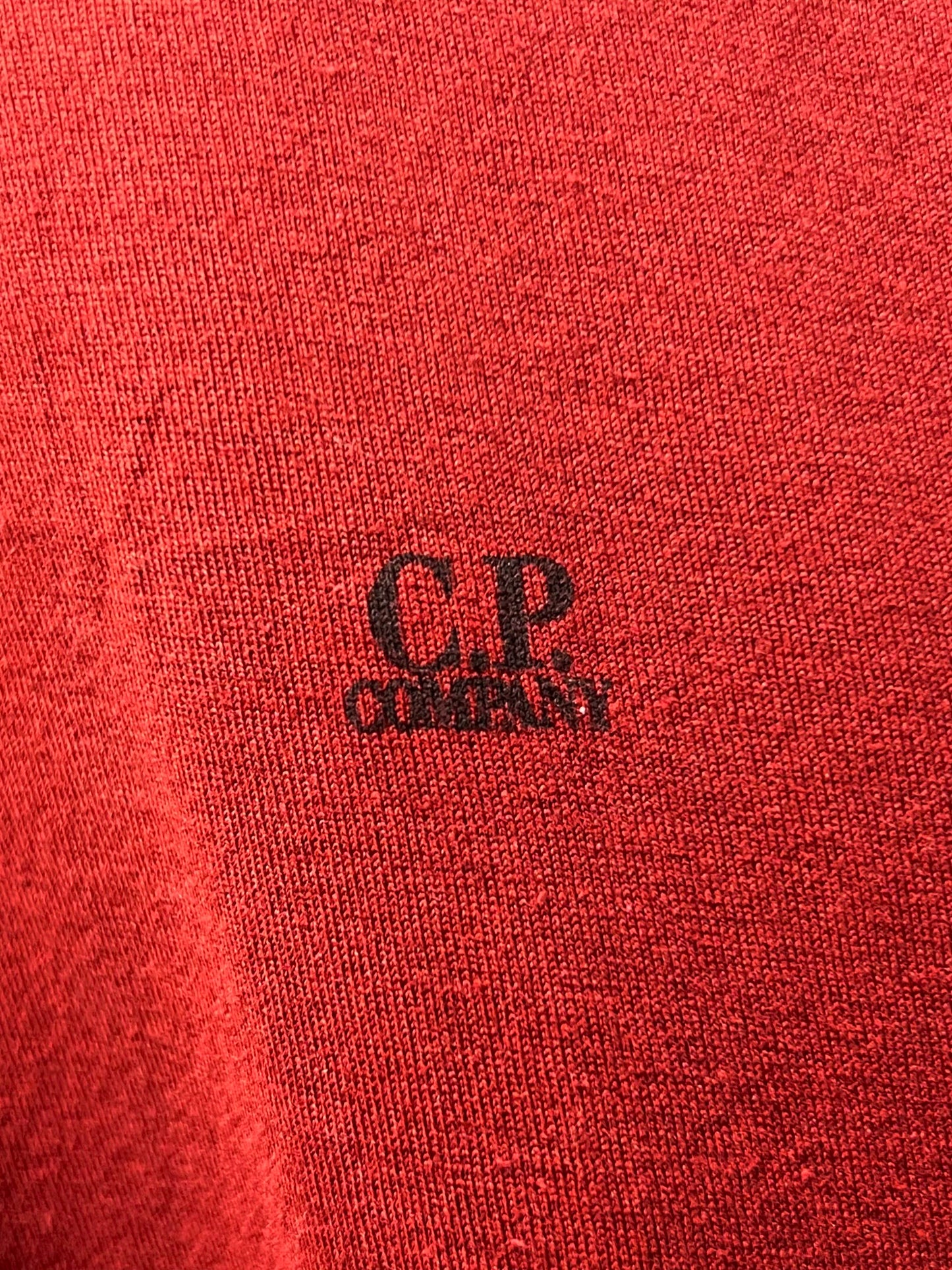 C.P. Company Embroidered Logo Long Sleeve Polo