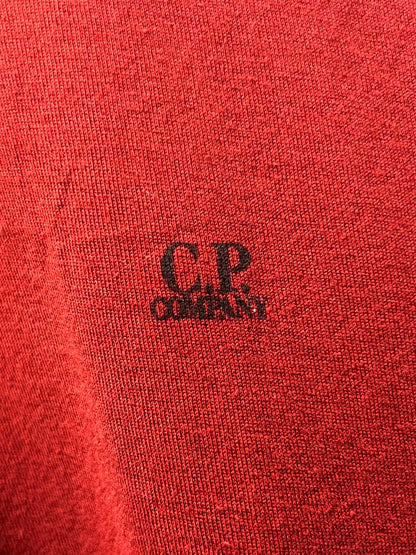 C.P. Company Embroidered Logo Long Sleeve Polo
