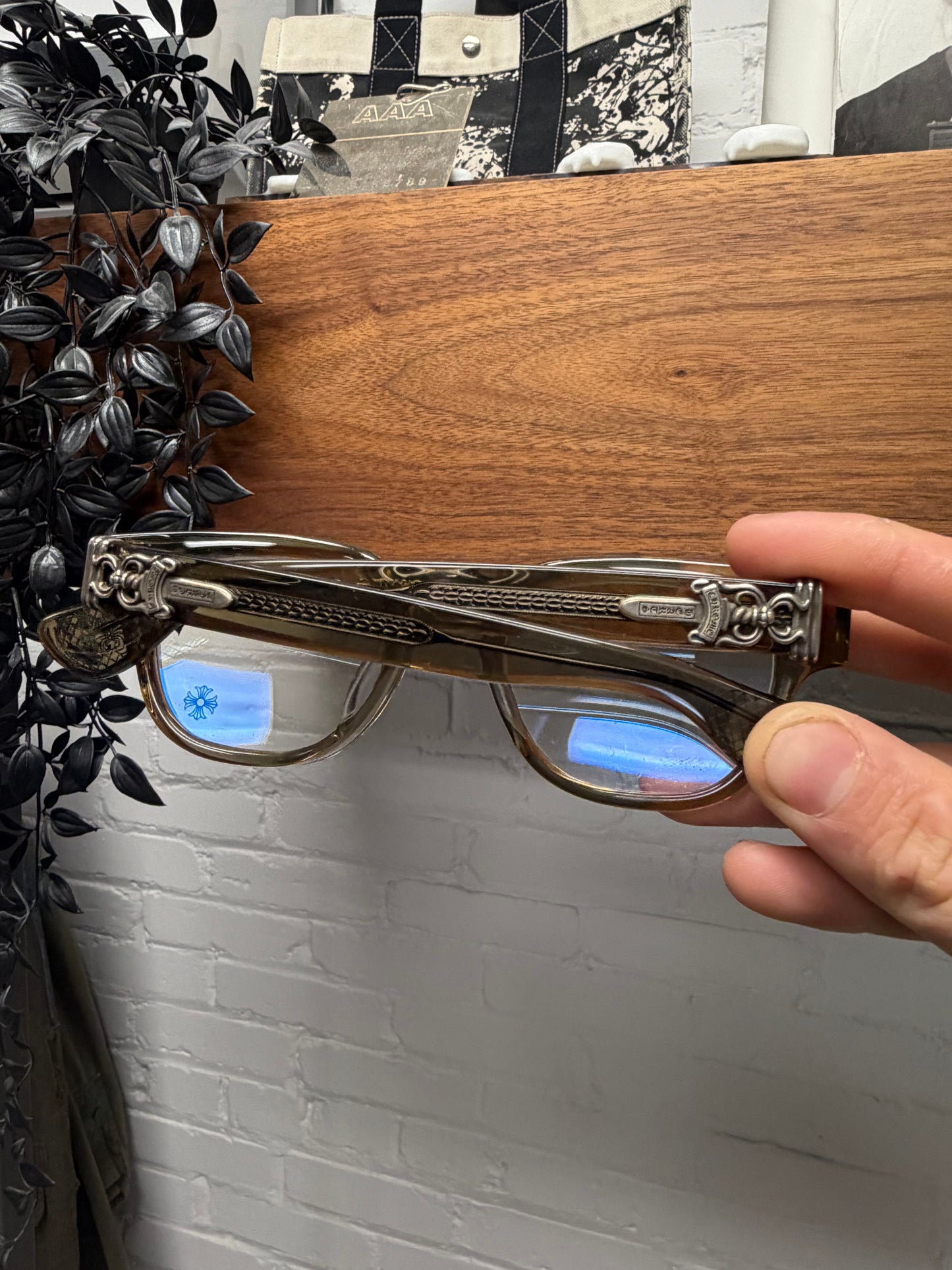 Chrome Hearts ‘Cuntvoluted’ 925 Silver Dagger Frame Glasses