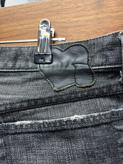 AW2004 Number (N)ine ‘Give Peace a Chance’ Denim Shorts