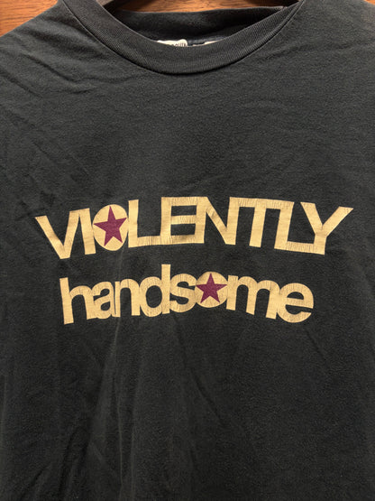Vintage Moschino ‘Violently Handsome’ Slogan T-Shirt