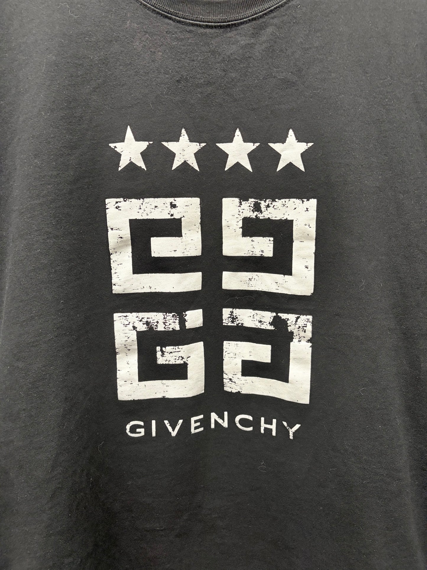 Givenchy ‘4 Stars’ Black Graphic T-Shirt