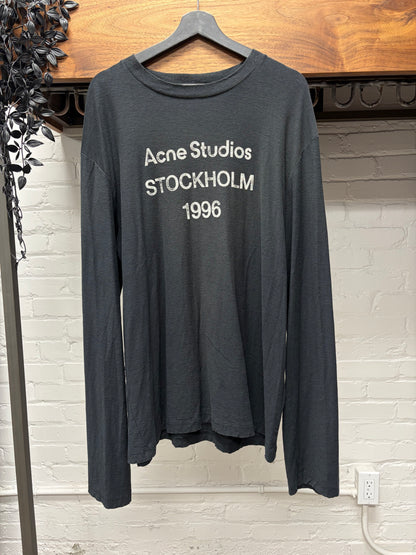 Acne Studios ‘Stockholm Logo’ Black Long Sleeve Shirt