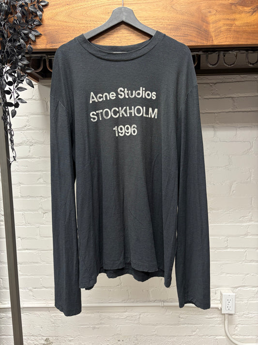 Acne Studios ‘Stockholm Logo’ Black Long Sleeve Shirt