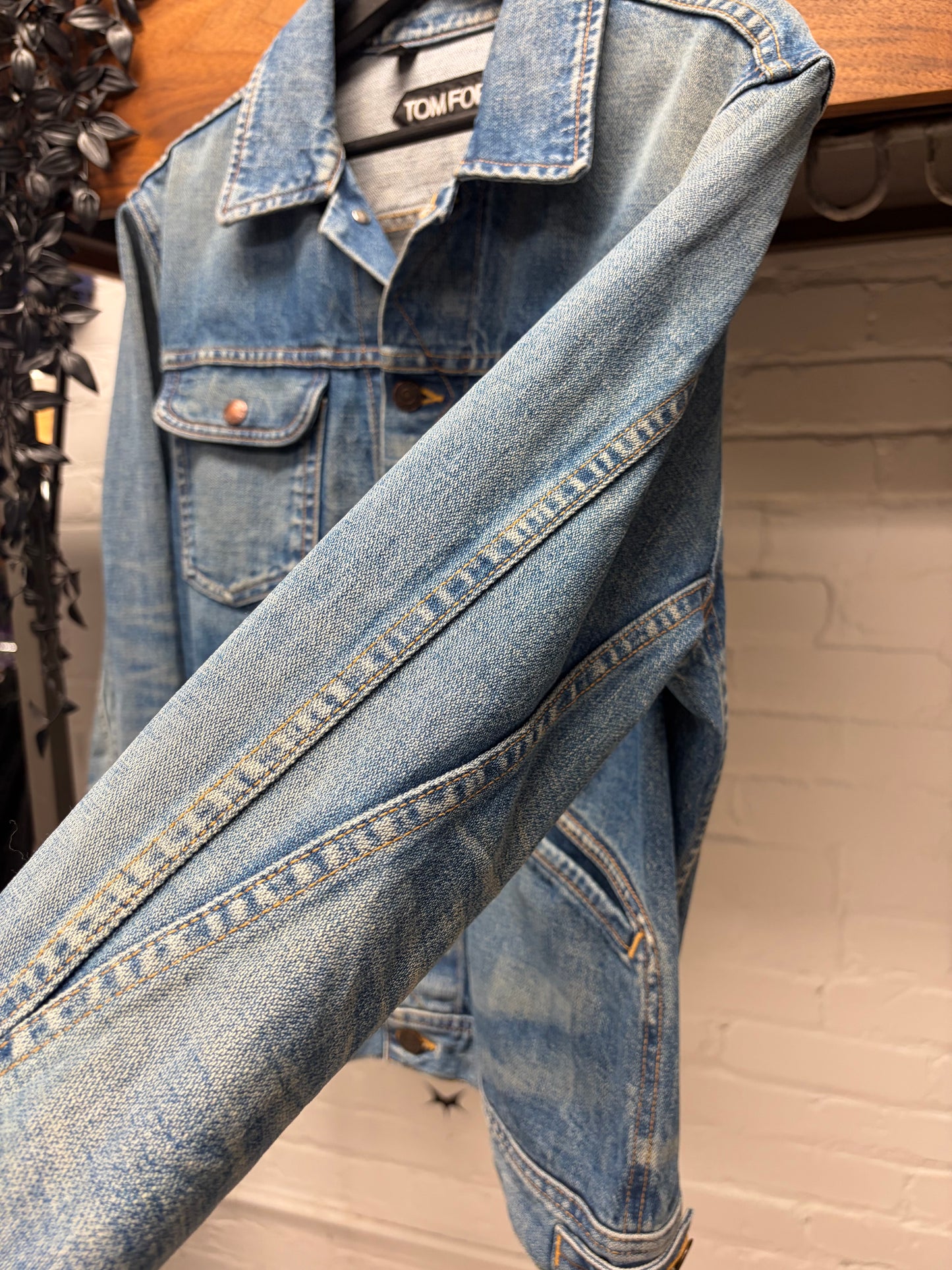 Tom Ford ‘Vintage Wash’ Blue Denim Trucker Jacket