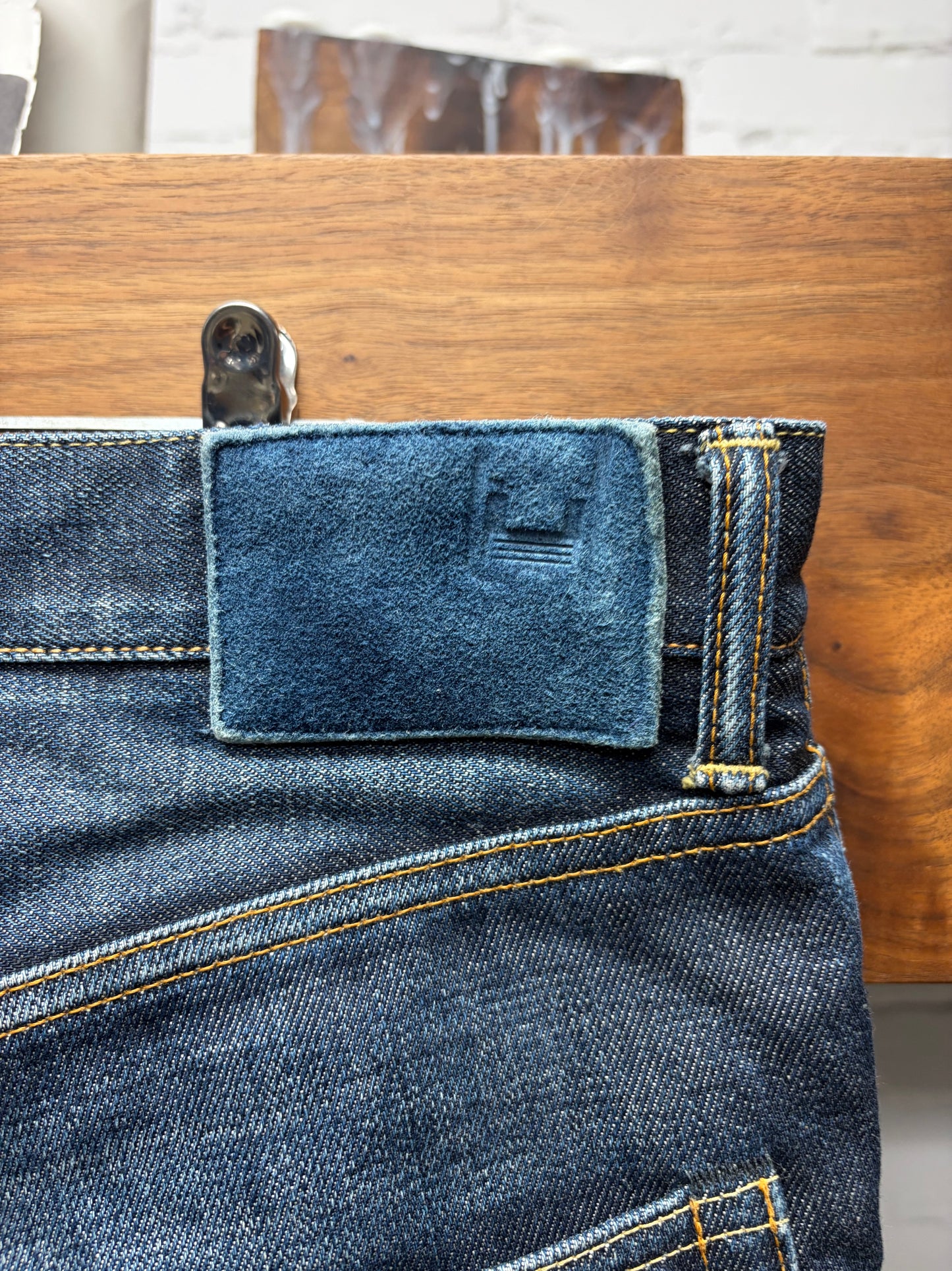 Visvim Raw Selvedge Blue ‘Social Sculpture Denim’ Bootcut Jeans