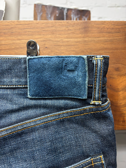 Visvim Raw Selvedge Blue ‘Social Sculpture Denim’ Bootcut Jeans