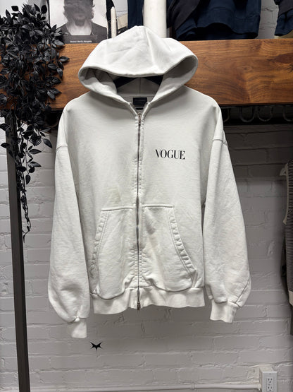 SS2024 Balenciaga x Vogue White Zip Up Hoodie