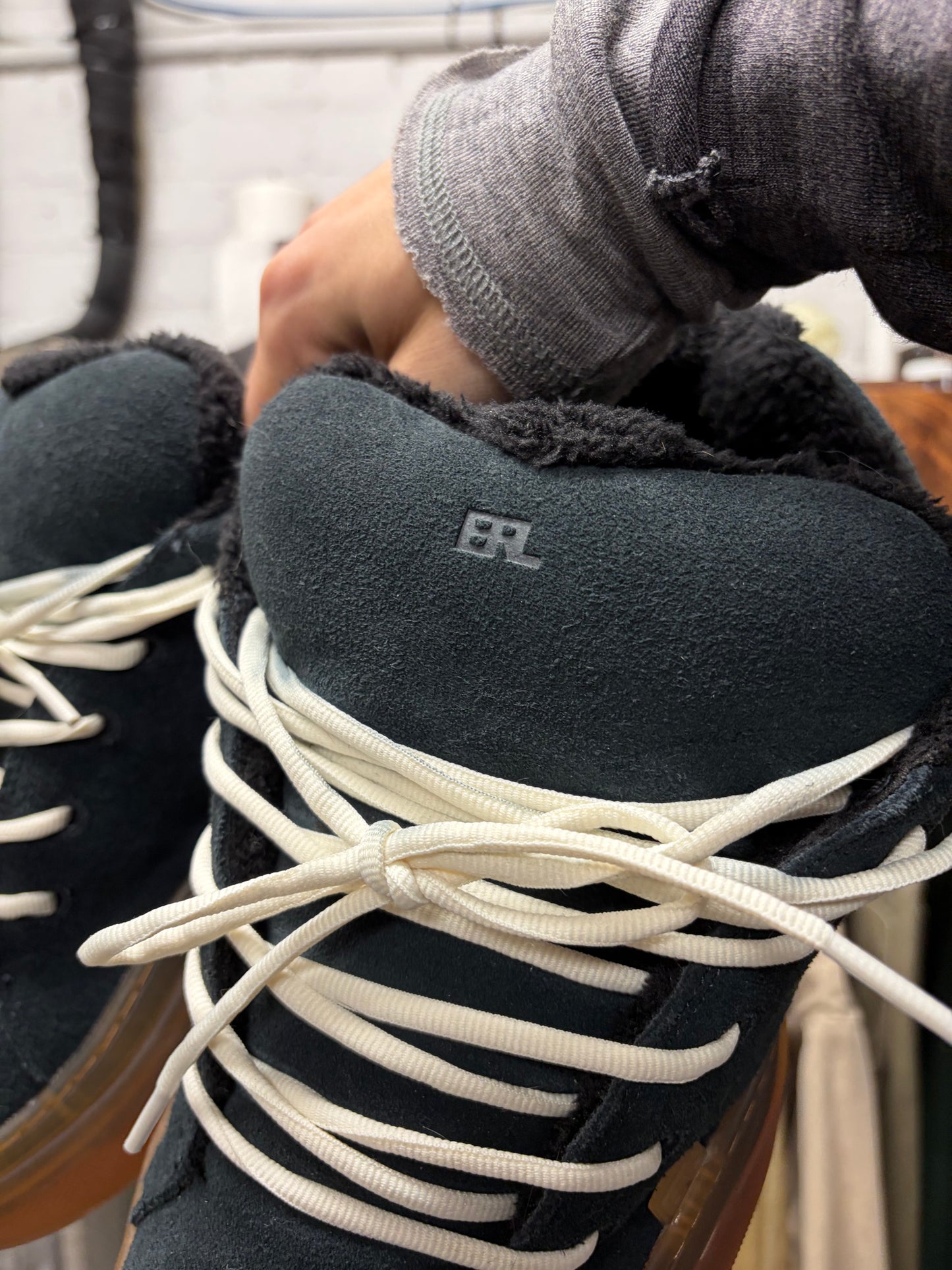 ERL ‘Black Vamp’ Oversized Skate Sneakers
