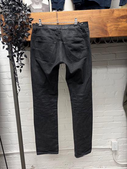 Dior Homme Waxed Black Skinny Jeans