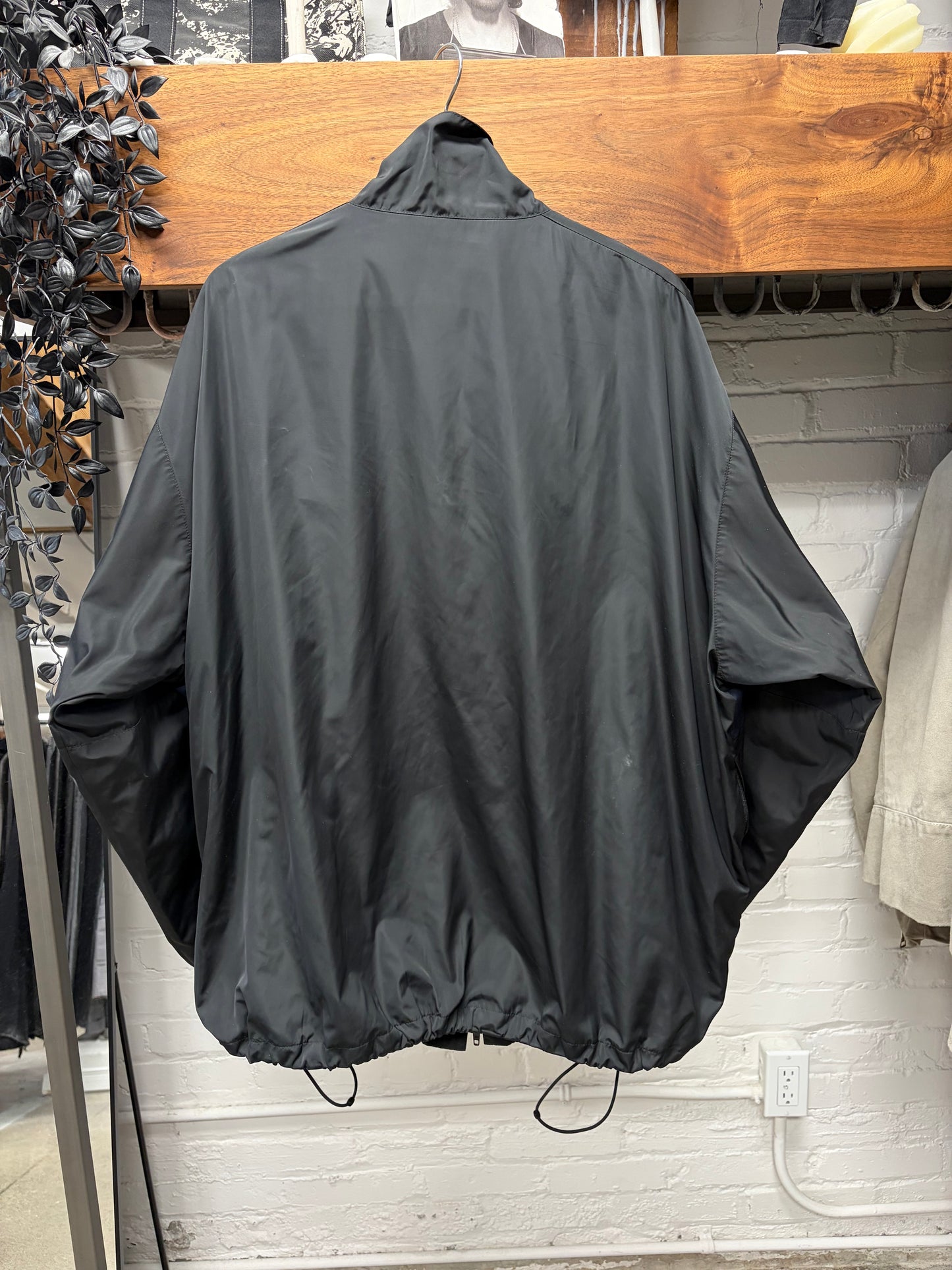 Balenciaga Black/Blue Basic Logo Windbreaker