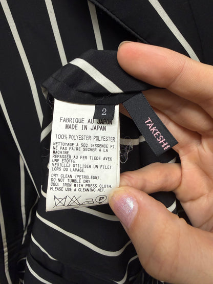 Vintage Yohji Yamamoto Y’s Striped Black/White Button Up Shirt