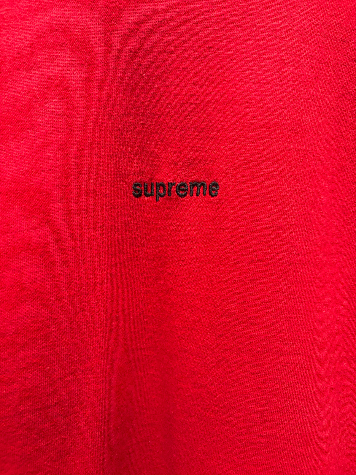 AW2018 Supreme Red/Black ‘FTW’ Embroidered Logo T-Shirt
