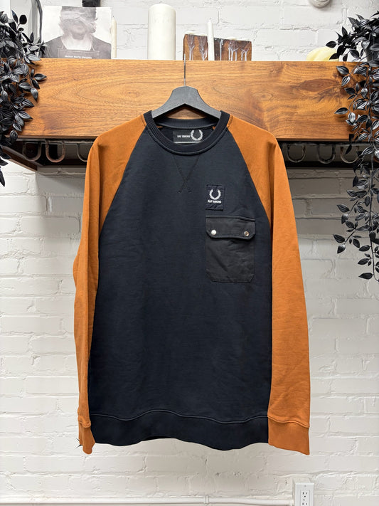 Raf Simons x Fred Perry Raglan Sleeve ‘Patch Logo’ Long Sleeve Shirt