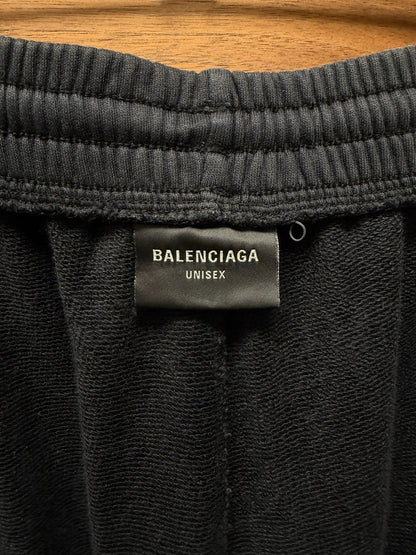 AW2023 Balenciaga ‘Mudshow’ Hybrid Wide Leg Black Sweatpants/Denim