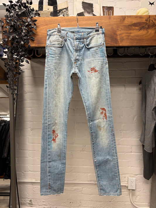 SS2010 Dior Homme ‘Wildcat’ Blood Stain Denim