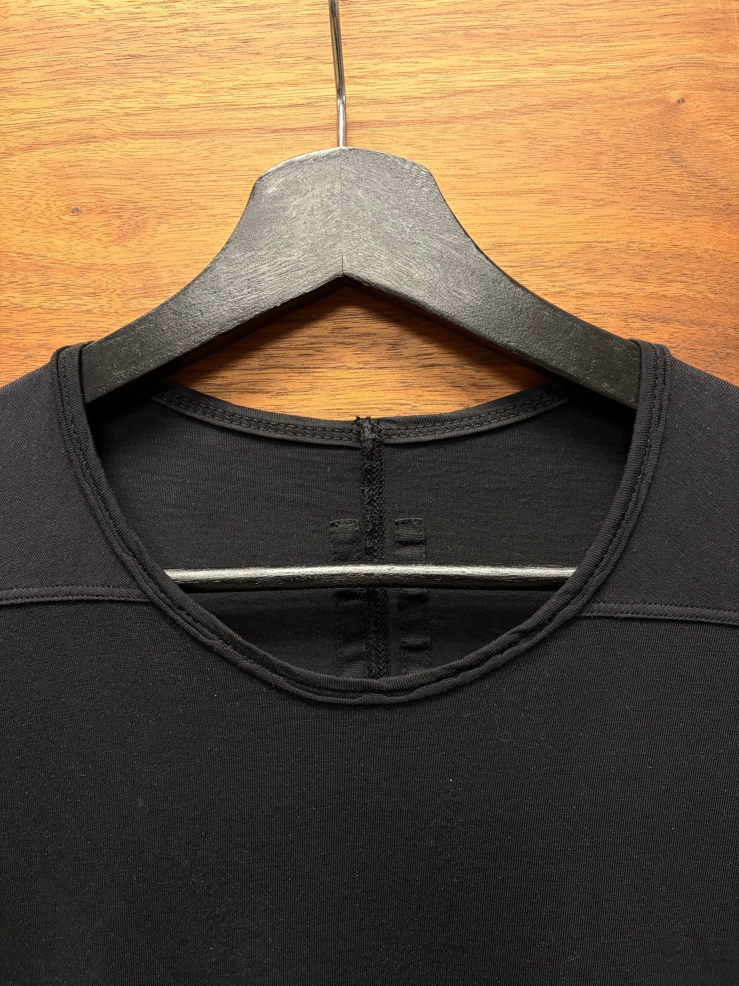 Rick Owens DKRSHDW ‘Level’ Black Jersey Cotton T-Shirt