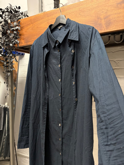 Ann Demeulemeester Double Layered ‘Bondage Strap’ Button Up Shirt