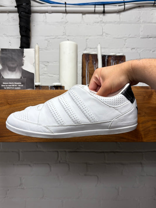 Y-3 by Yohji Yamamoto ‘Honja’ White Leather Low Top Sneakers