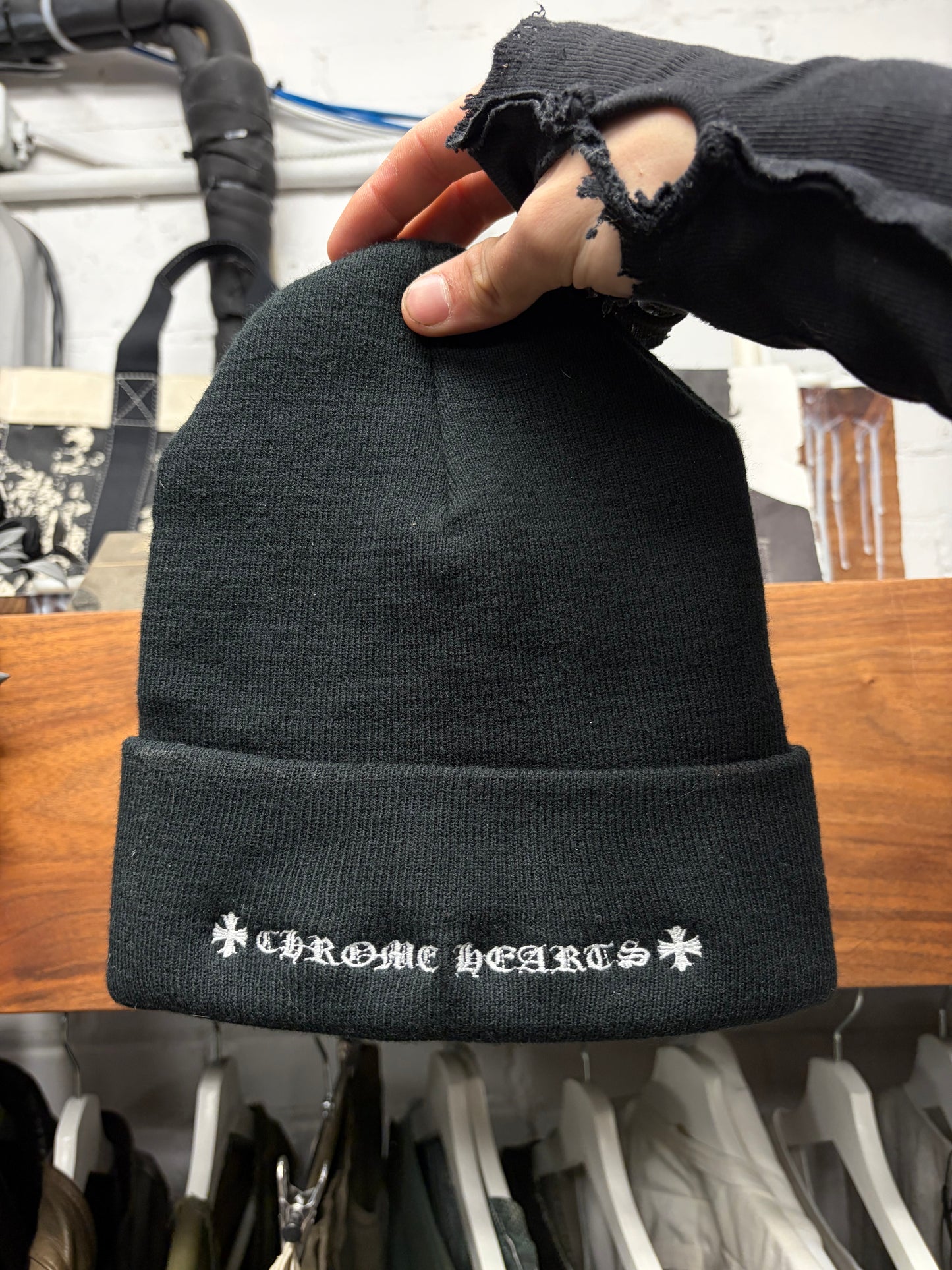 Chrome Hearts ‘CH Logo’ Black Beanie