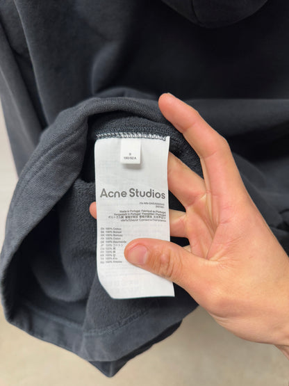 Acne Studios ‘Simple Logo’ Heavy Cotton Black Pullover Hoodie