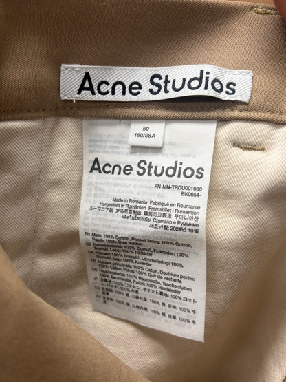 Acne Studios ‘Pommy’ Tailored Organic Cotton Wide Leg Pants
