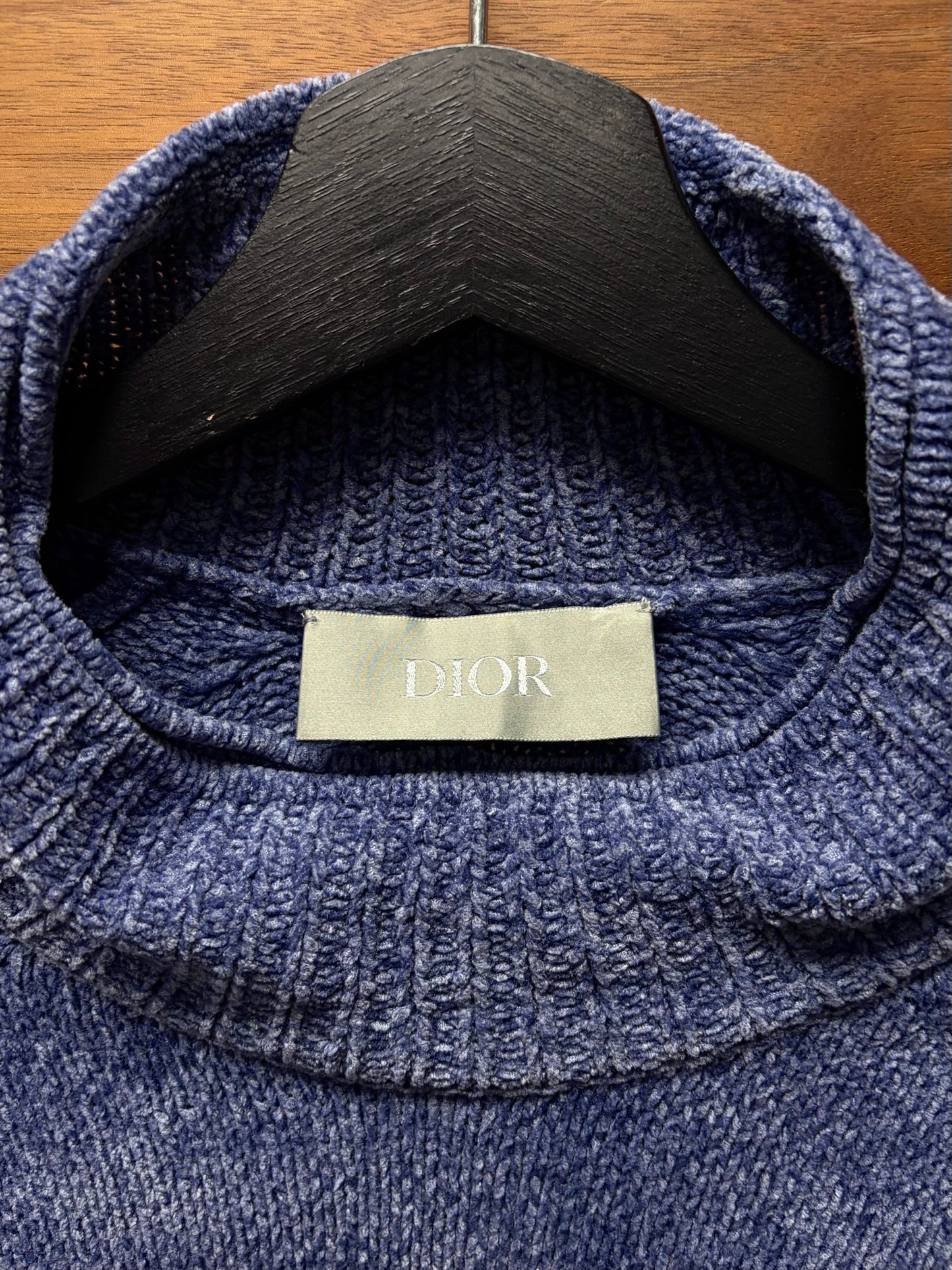 Dior x Stone Island Purple Wool Knit Sweater
