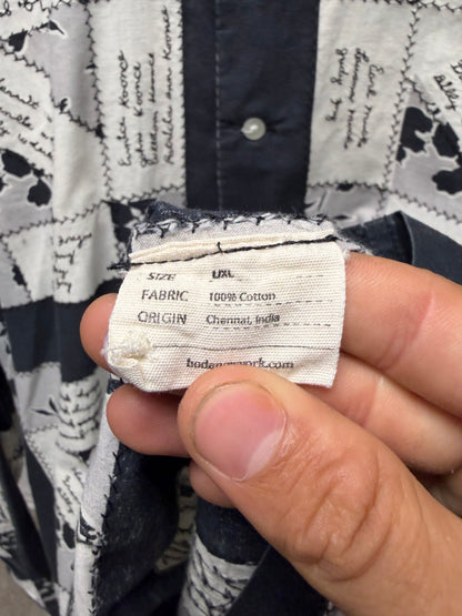 Bode ‘Signature’ Cotton Black/White Button Down Shirt