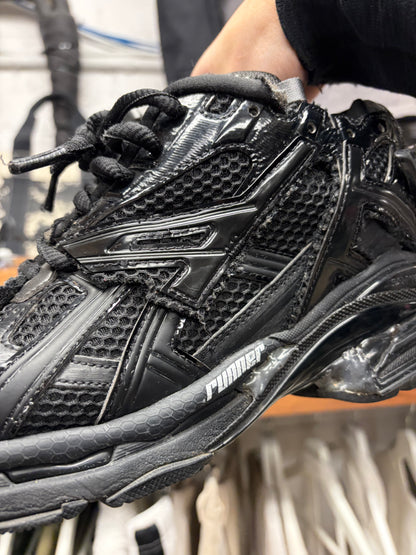 Balenciaga ‘Track Runner’ Black Low Top Athletic Sneakers