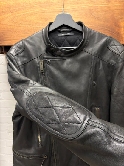 Gucci by Tom Ford Black Lambskin Leather Motorcyle Biker Jacket