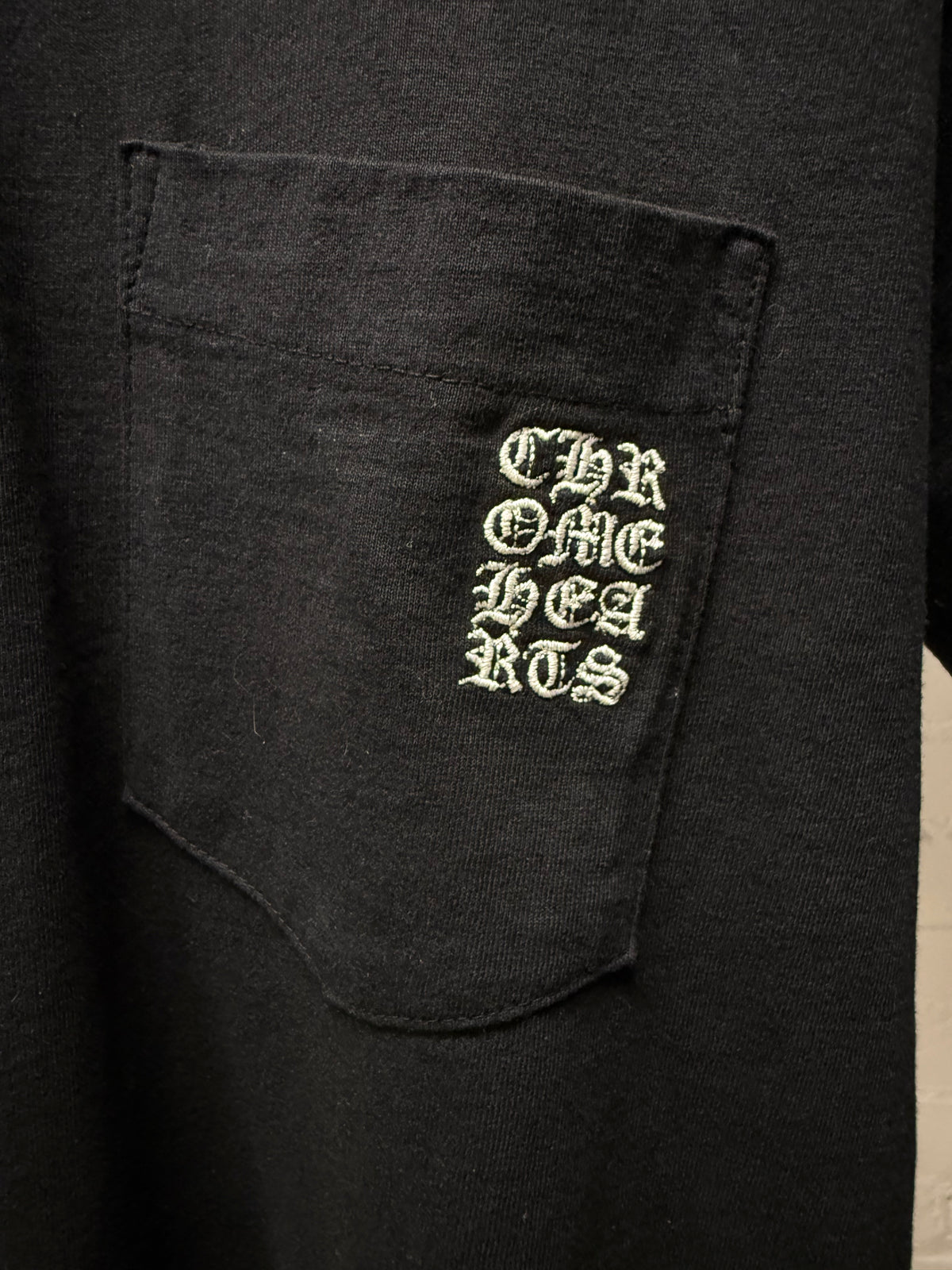 Chrome Hearts GRP Black Embroidered Logo Long Sleeve Shirt