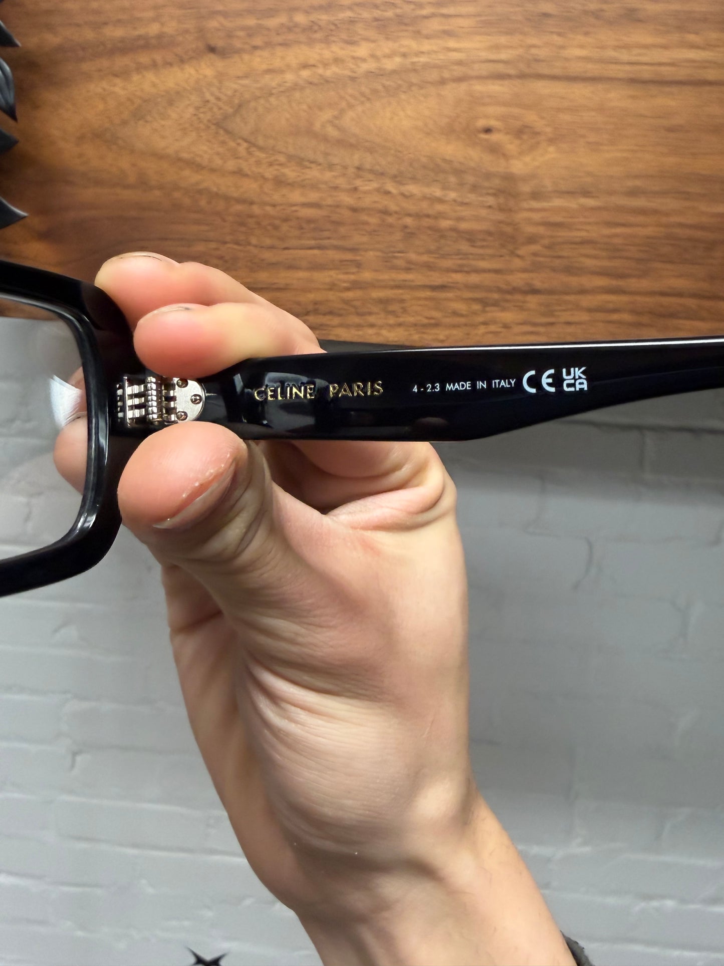 Celine ‘CL501471’ Boxy Rectangular Shape Black Optical Glasses