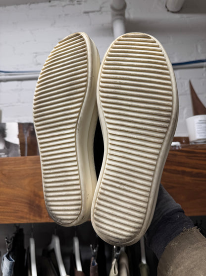 Rick Owens Python Leather ‘Ramones’ Slip On Sneakers
