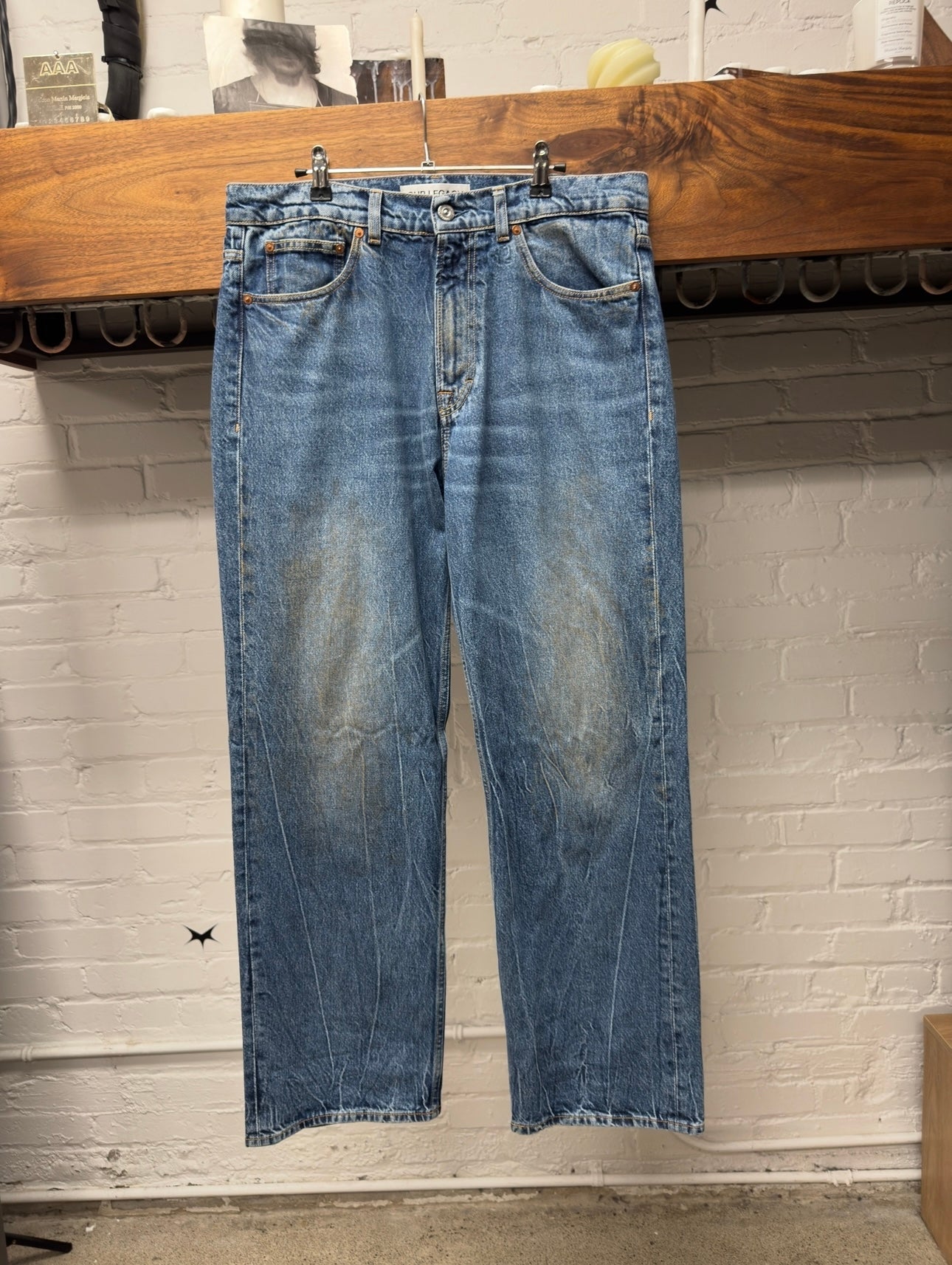 Our Legacy Dirt Wash Blue ‘3rd Cut’ Bootcut Wide Denim
