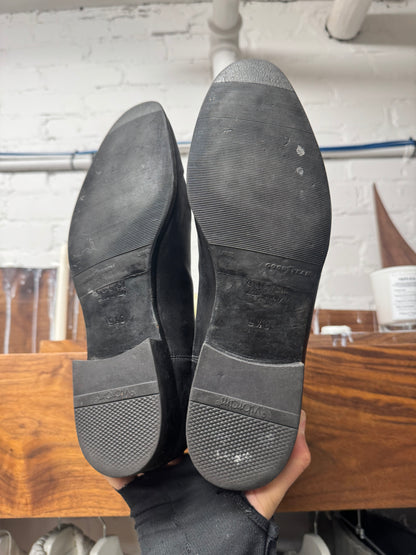 Gucci Black Calfskin Leather Vibram Sole Chelsea Boots