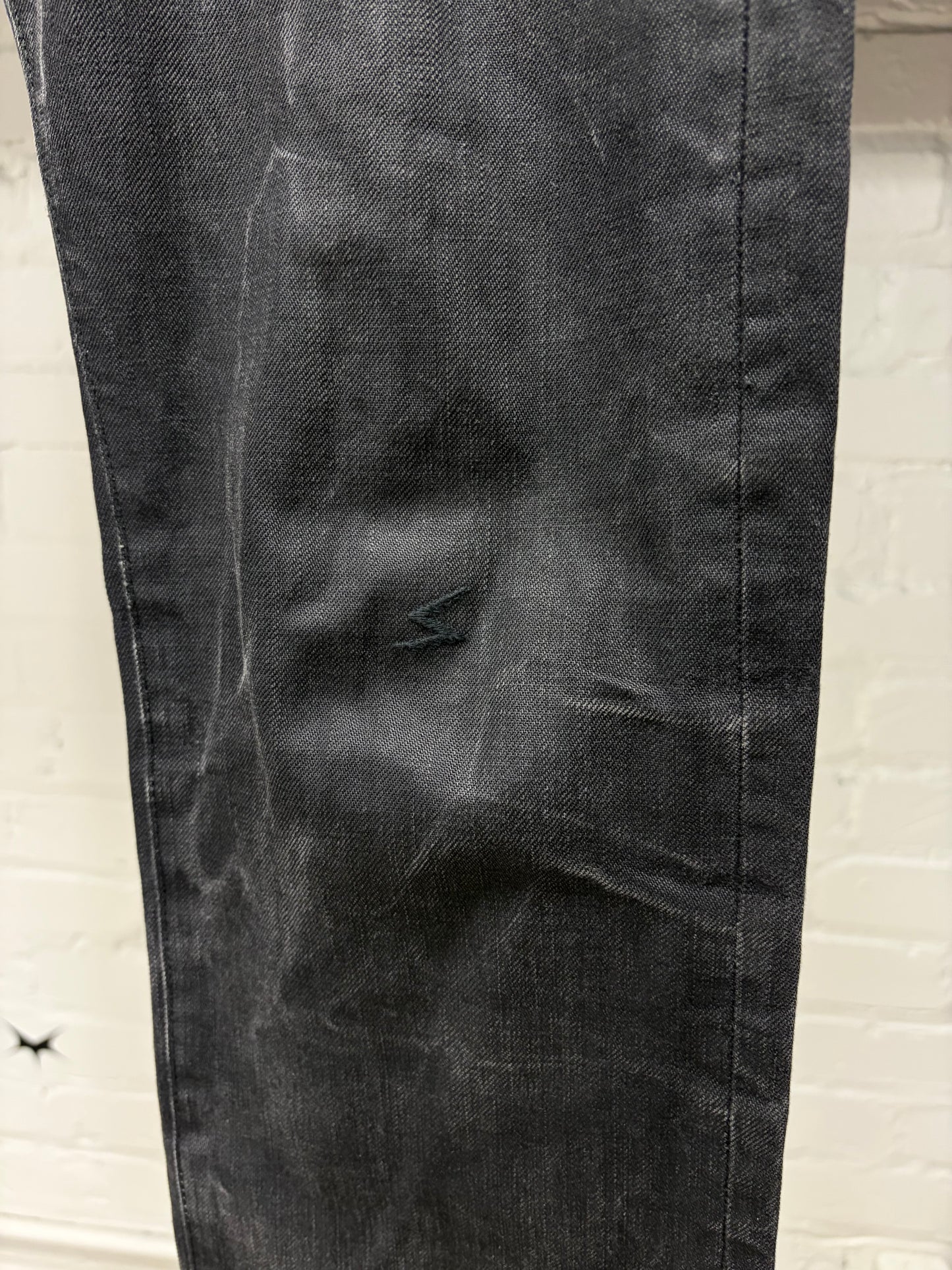 SS2007 Undercover ‘Purple’ Zipper Waist Detailed Black Skinny Jeans
