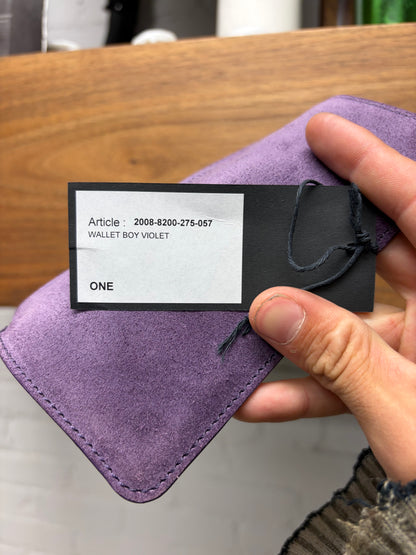 Ann Demeulemeester ‘Boy Violet’ Purple Suede Pouch