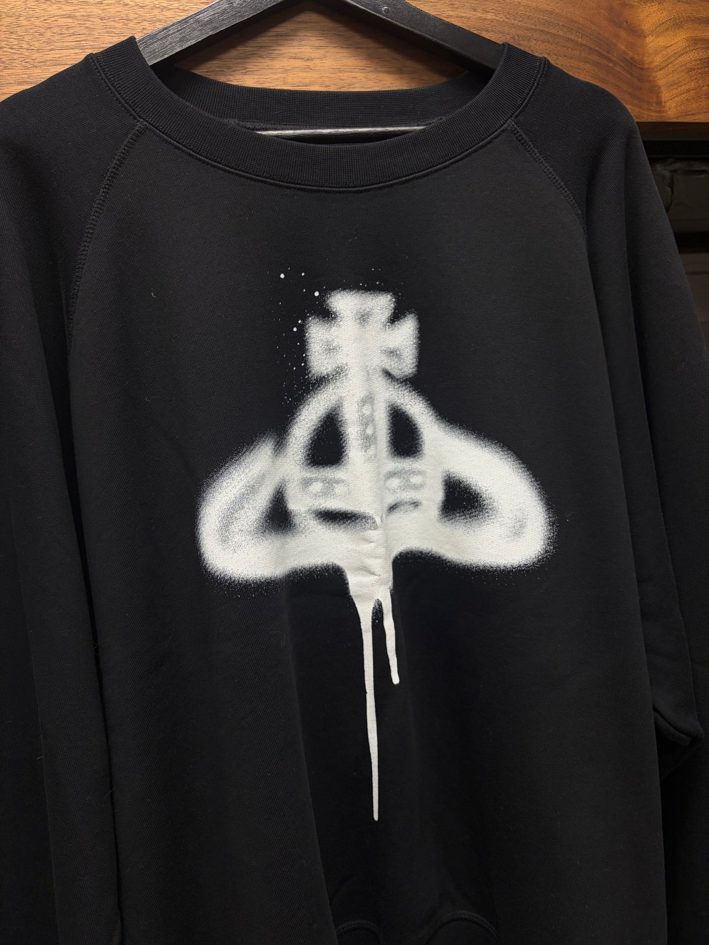 Vivienne Westwood Orb ‘Spray Paint Logo’ Black Graphic Sweatshirt