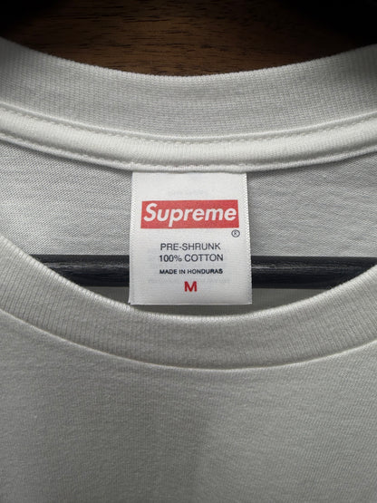 SS2026 Supreme ‘Leash’ White Graphic T-Shirt
