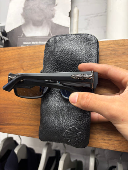 Chrome Hearts ‘Yer Bjorn Again’ Floral Cross Black/.925 Silver Sunglasses