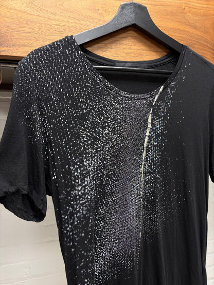 AW2013 Julius ‘Metal Shavings’ Black Jersey Cotton Short Sleeve T-Shirt
