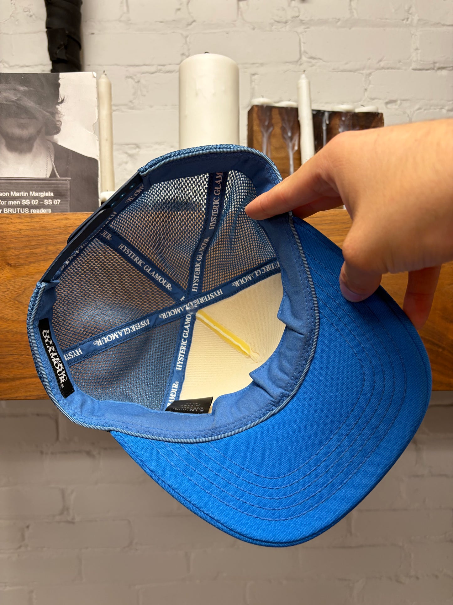Hysteric Glamour ‘See No Evil’ Mesh Trucker Hat