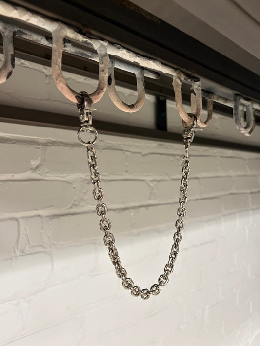 Hysteric Glamour Double Lobster Clasp Silver Waller Chain