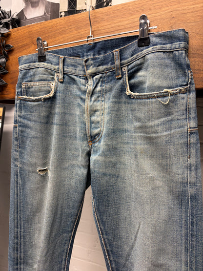Dior Homme ‘Painter’ Washed Blue Skinny Jeans